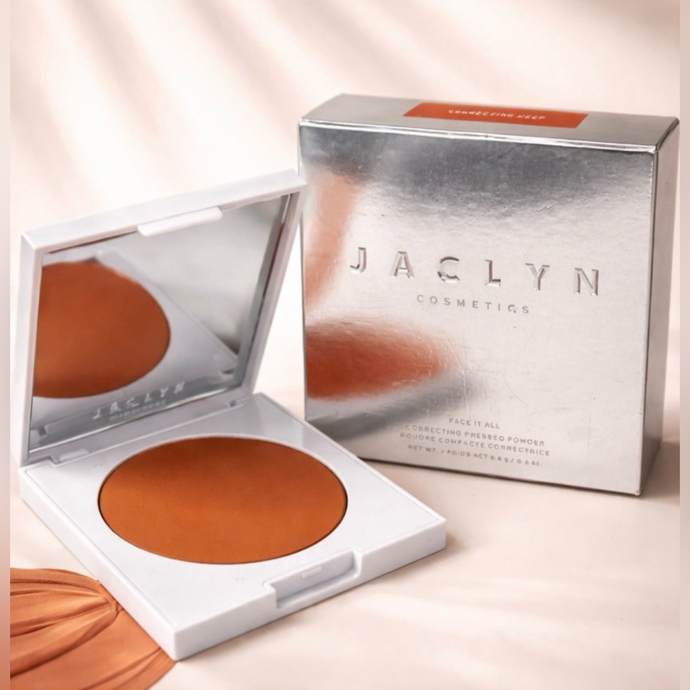 Jaclyn Cosmetics Face It All Correcting Pressed Powder CORRECTING DEEP Full Sz